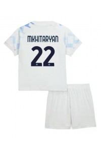 Inter Milan Henrikh Mkhitaryan #22 Babyklær Borte Fotballdrakt til barn 2025-26 Korte ermer (+ Korte bukser)